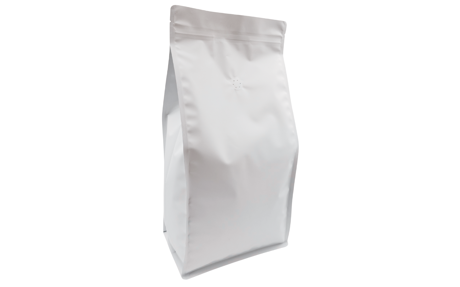 120 Stk. ♺ Kaffeebeutel für 3KG in weiß-matt, Flachbodenbeutel RECYCLINGFÄHIG inkl. Ventil, Top-Zipper und Aromaschutz