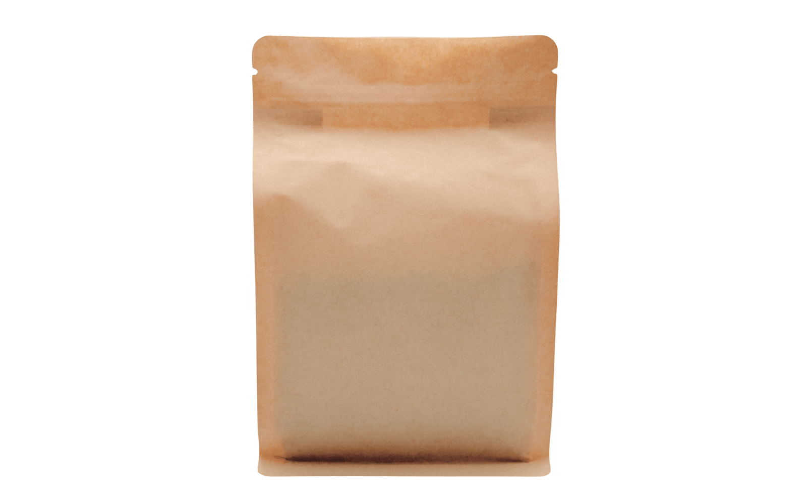 500 St. Kaffeebeutel für 1.000g Flachbodenbeutel aus Kraftpapier BRAUN inkl. Ventil, Top - Zipper und Aromaschutz) - kaffeeverpackung.com