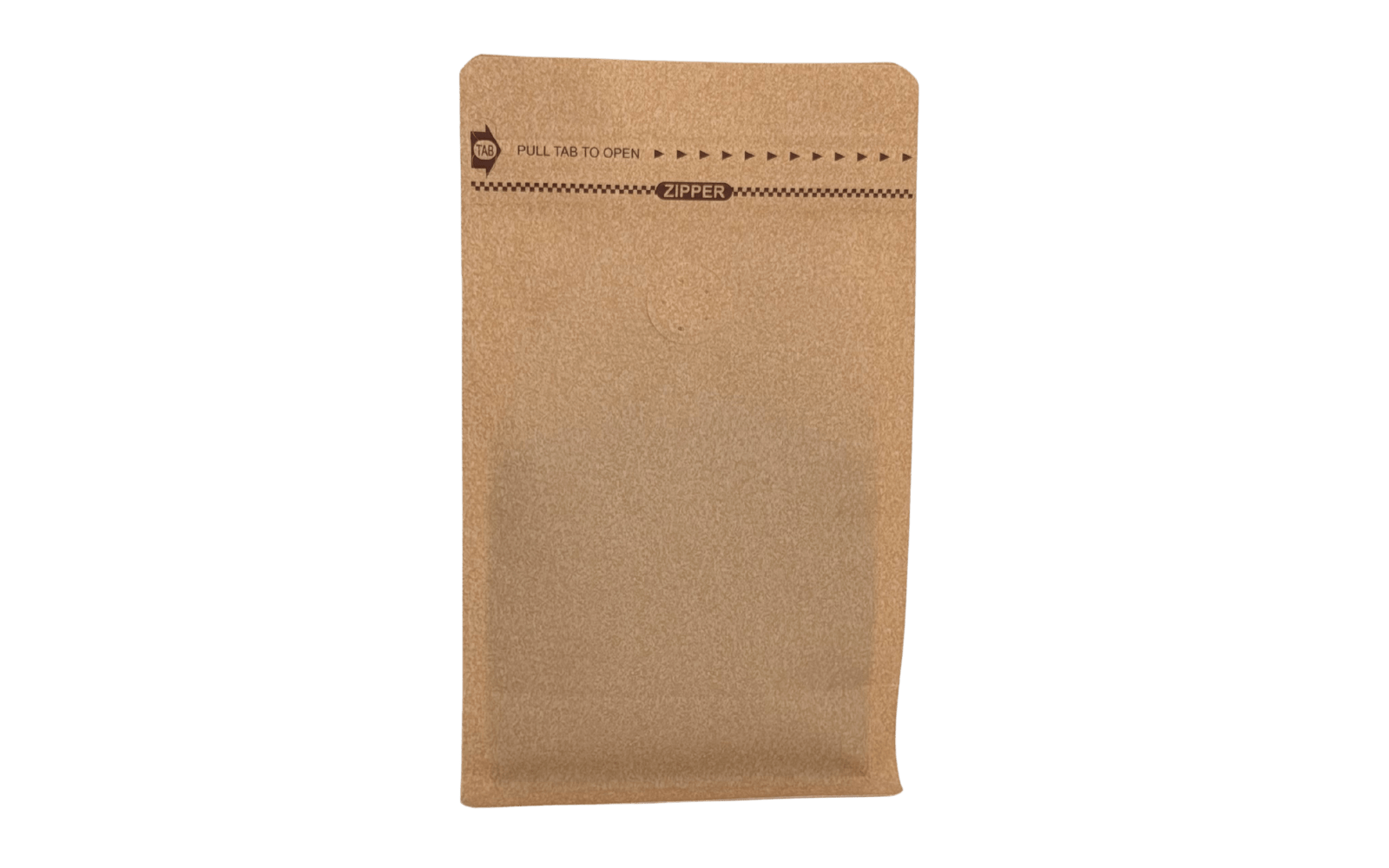 500 Stk. ♺ Kaffeebeutel für 1.000g in BRAUN PAPERLOOK, Flachbodenbeutel aus MONO - Material, inkl. Ventil, Front - Zipper und Aromaschutz - kaffeeverpackung.com