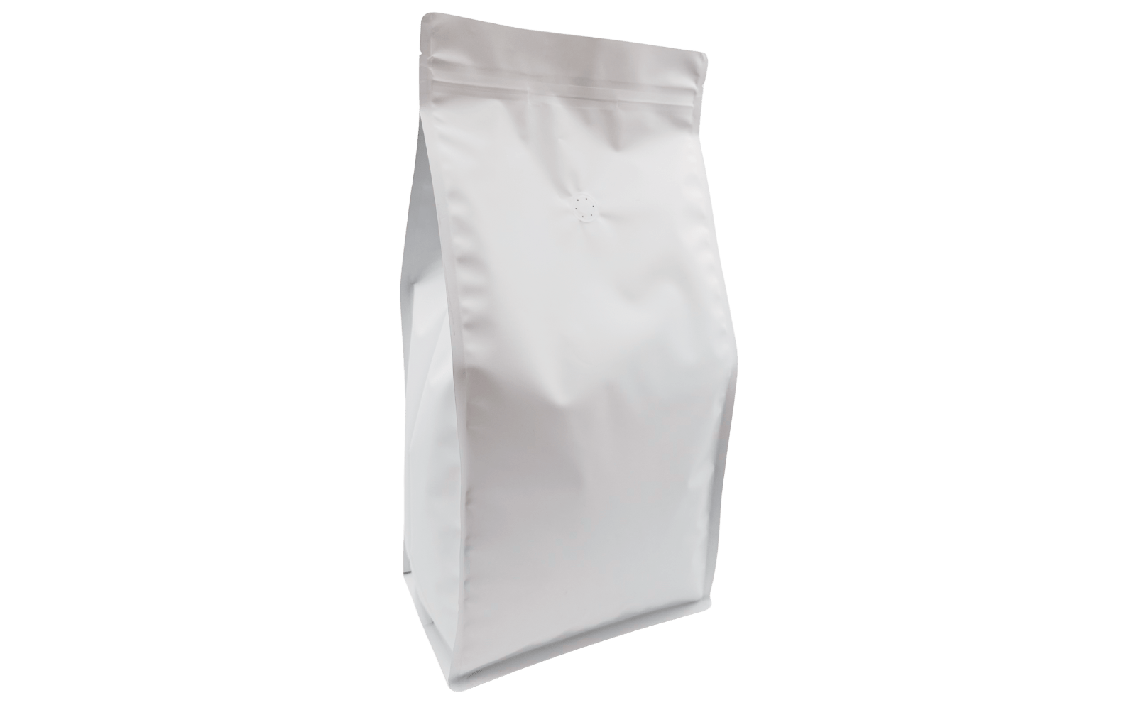 120 Stk. ♺ Kaffeebeutel für 3KG in weiß - matt, Flachbodenbeutel RECYCLINGFÄHIG inkl. Ventil, Top - Zipper und Aromaschutz - kaffeeverpackung.com
