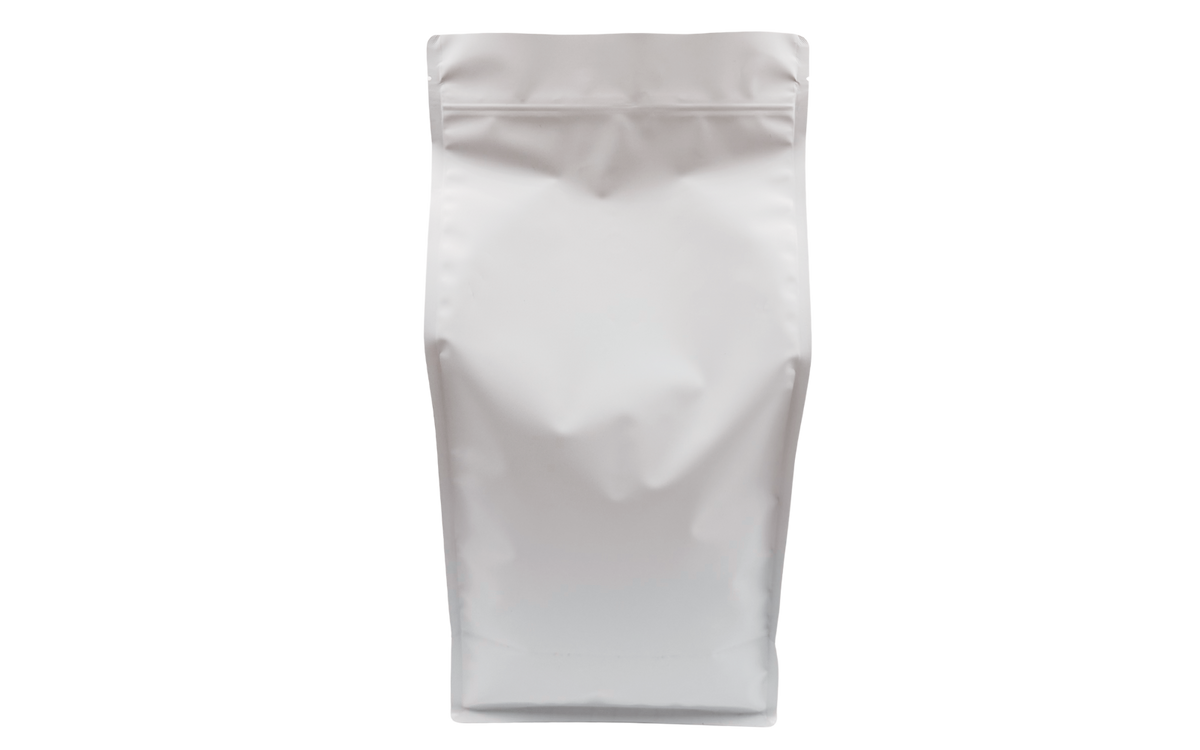 500 pcs brown coffee bags Flat-bottom bags RECYCLABLE incl. valve, front zip and aroma protection