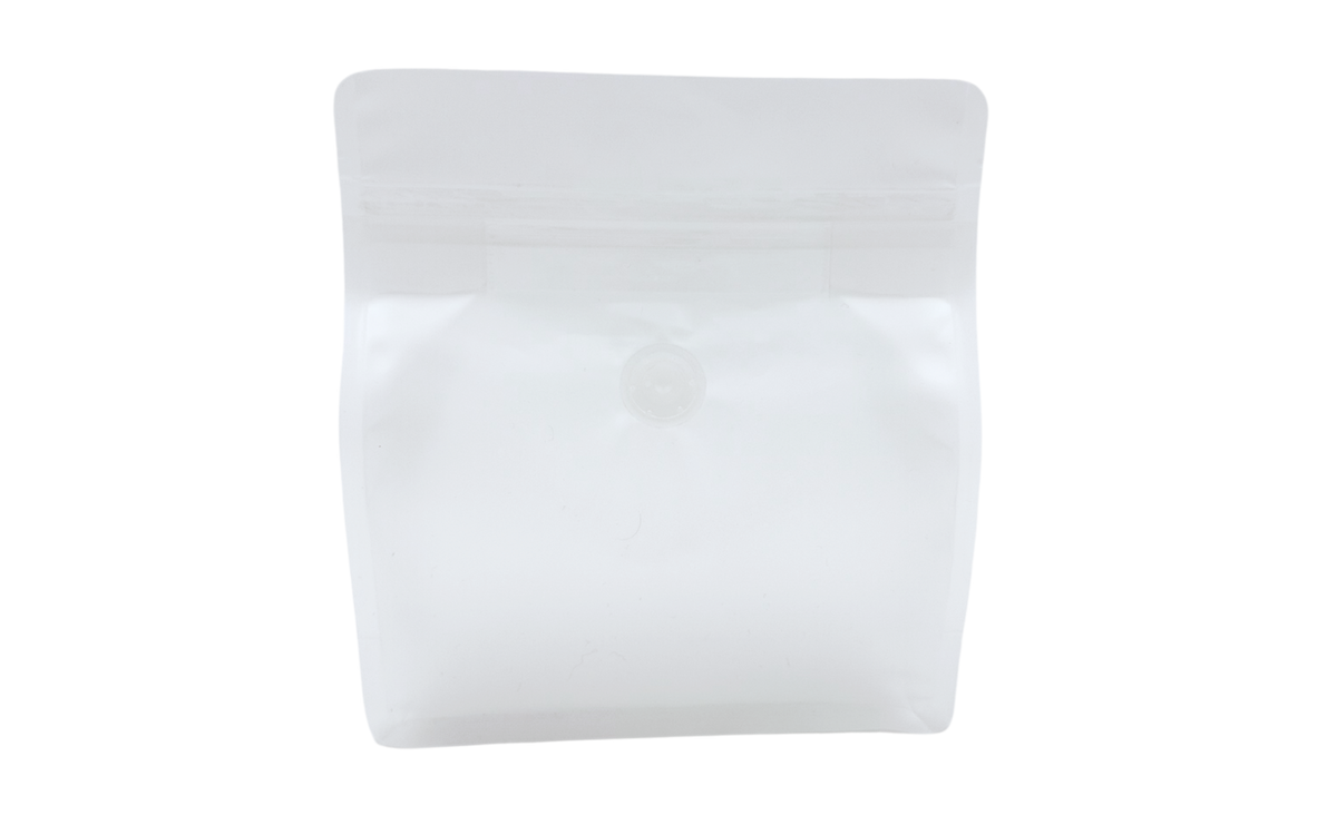 500 pcs brown coffee bags Flat-bottom bags RECYCLABLE incl. valve, front zip and aroma protection