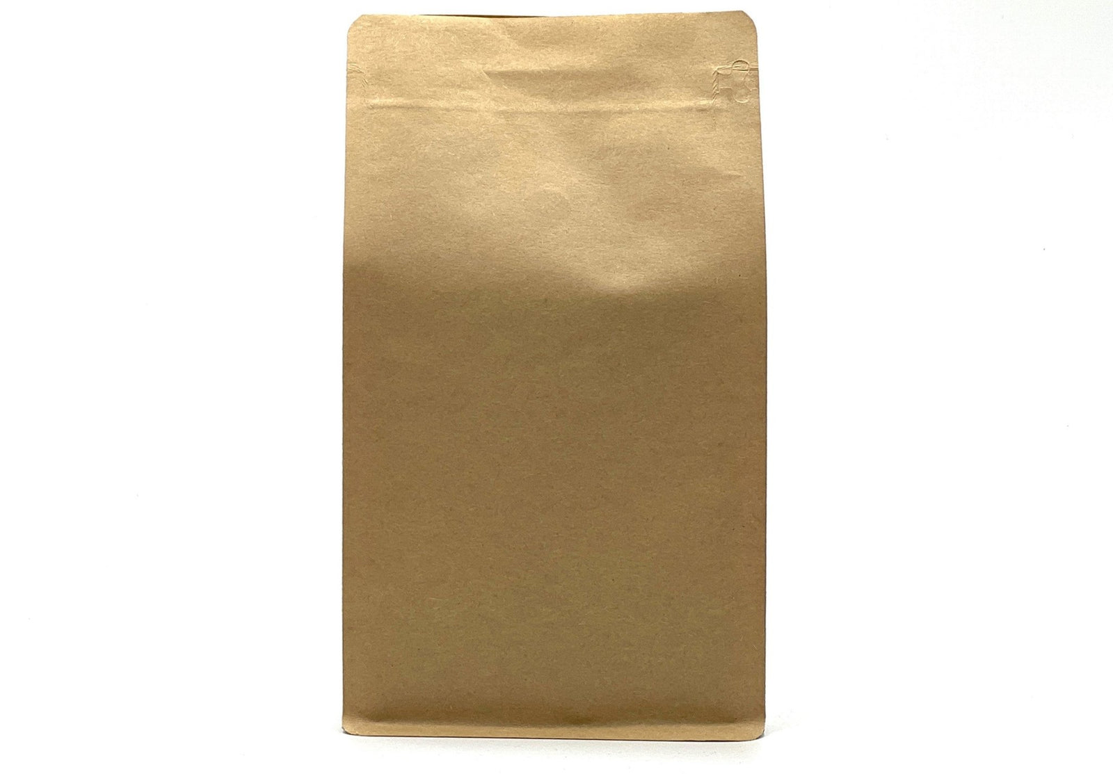 500 St. Kaffeebeutel für 1.000g Flachbodenbeutel aus Kraftpapier BRAUN inkl. Ventil, Front Zipper und Aromaschutz - kaffeeverpackung.com
