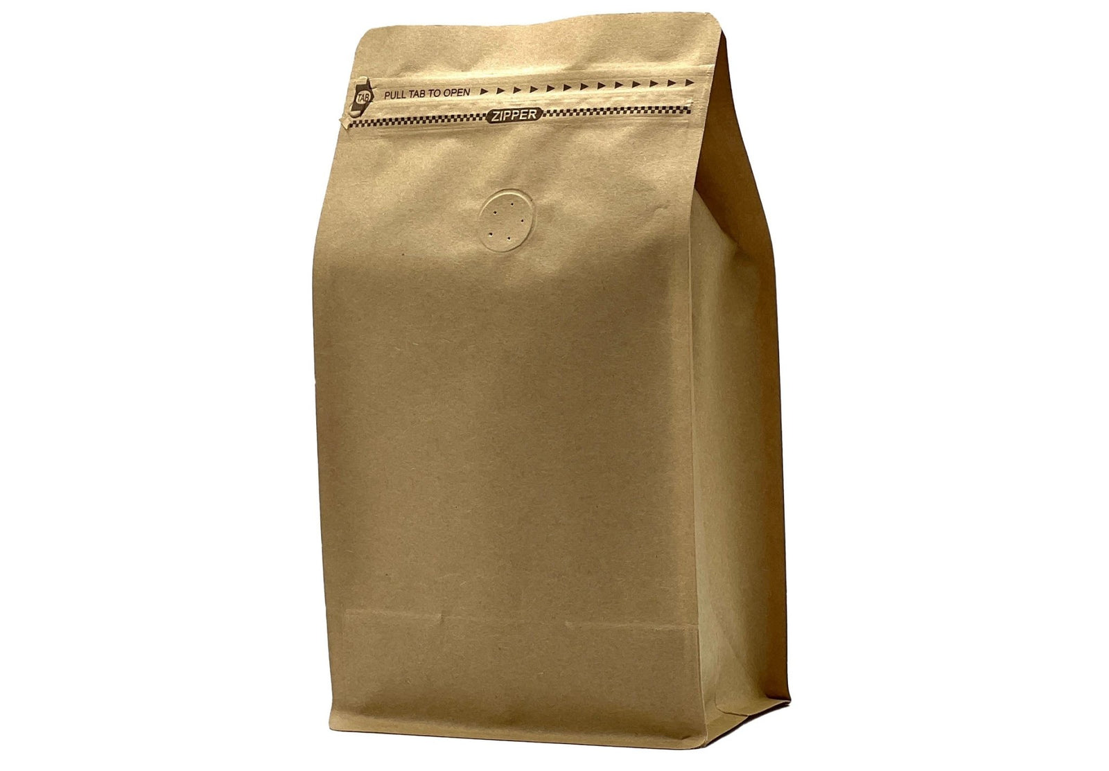 500 St. Kaffeebeutel für 1.000g Flachbodenbeutel aus Kraftpapier BRAUN inkl. Ventil, Front Zipper und Aromaschutz - kaffeeverpackung.com