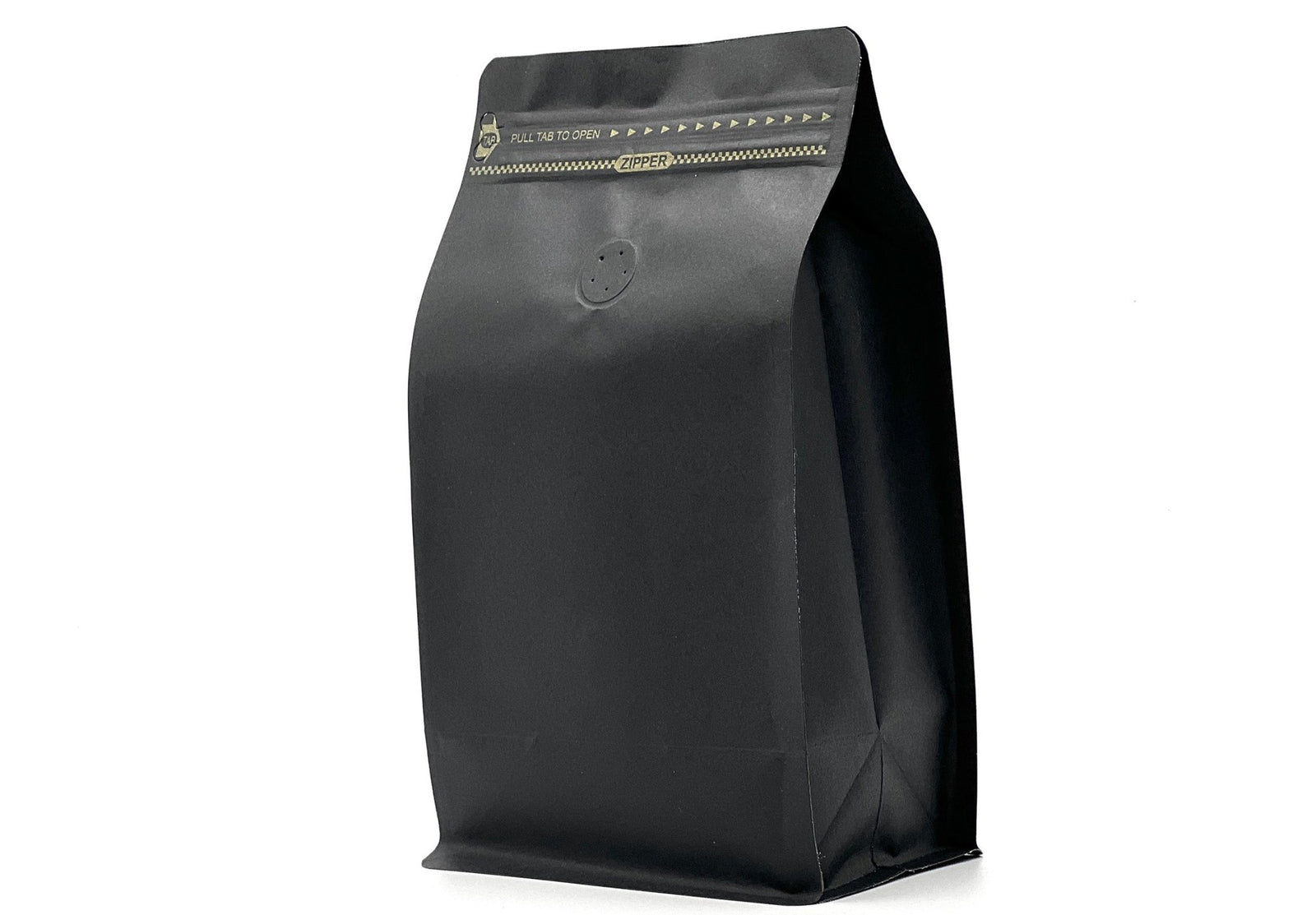 500 St. Kaffeebeutel für 1.000g Flachbodenbeutel aus Kraftpapier SCHWARZ inkl. Ventil, Front Zipper und Aromaschutz - kaffeeverpackung.com