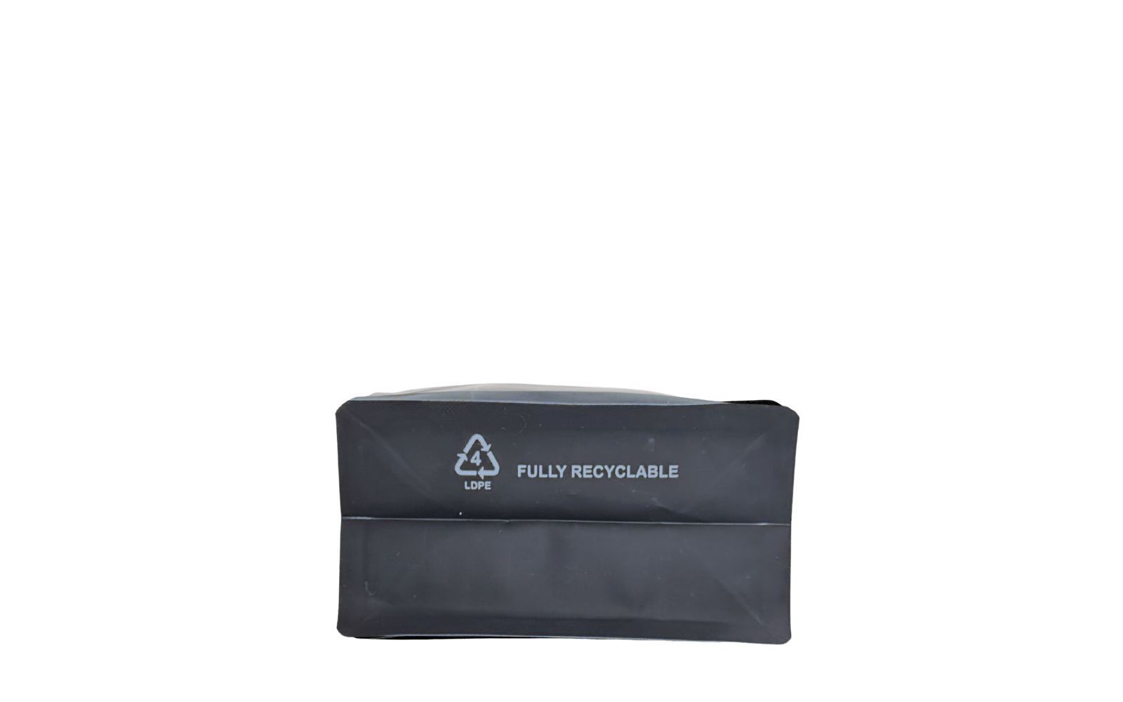 500 Stk. ♺ Kaffeebeutel für 1.000g in MATT SCHWARZ, Flachbodenbeutel aus MONO - Material, inkl. Ventil, Front - Zipper und Aromaschutz - kaffeeverpackung.com