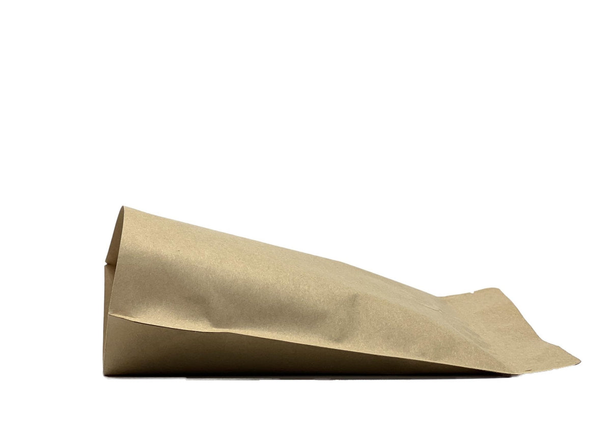 500 Stk. Kaffeebeutel für 1.000g, Standbodenbeutel/Doypack aus Kraftpapier BRAUN inkl. Ventil - kaffeeverpackung.com
