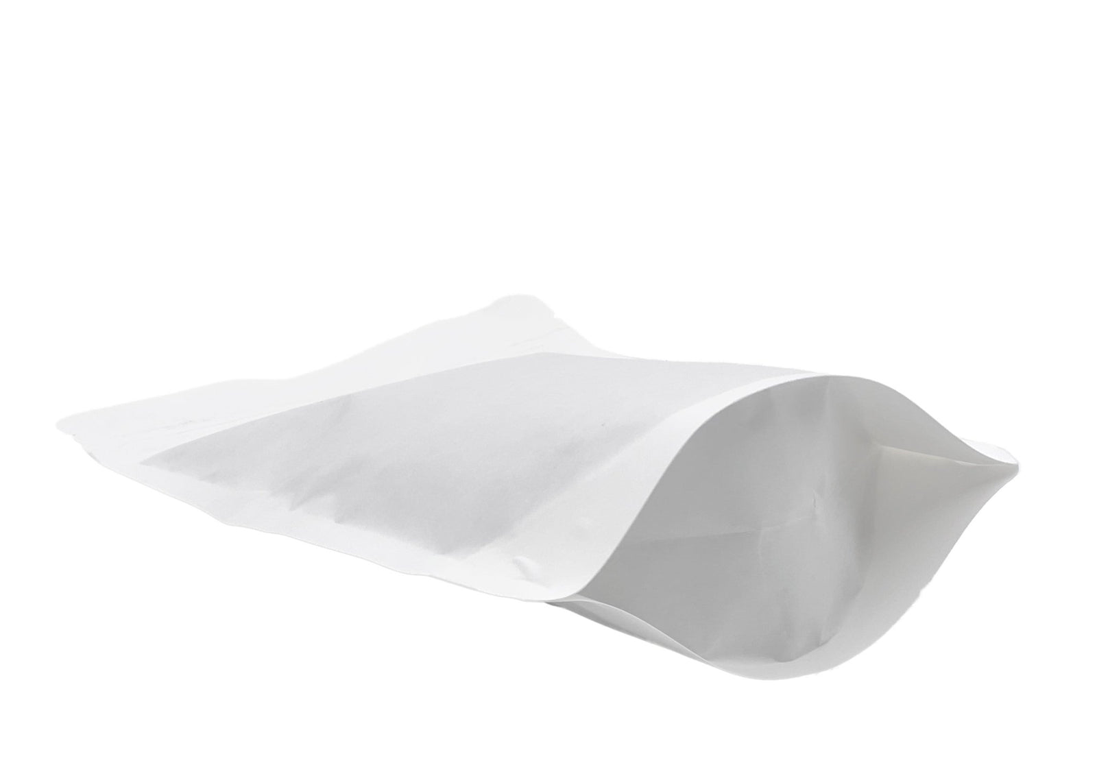 500 Stk. Kaffeebeutel für 1.000g, Standbodenbeutel/Doypack aus Kraftpapier WEISS inkl. Ventil - kaffeeverpackung.com