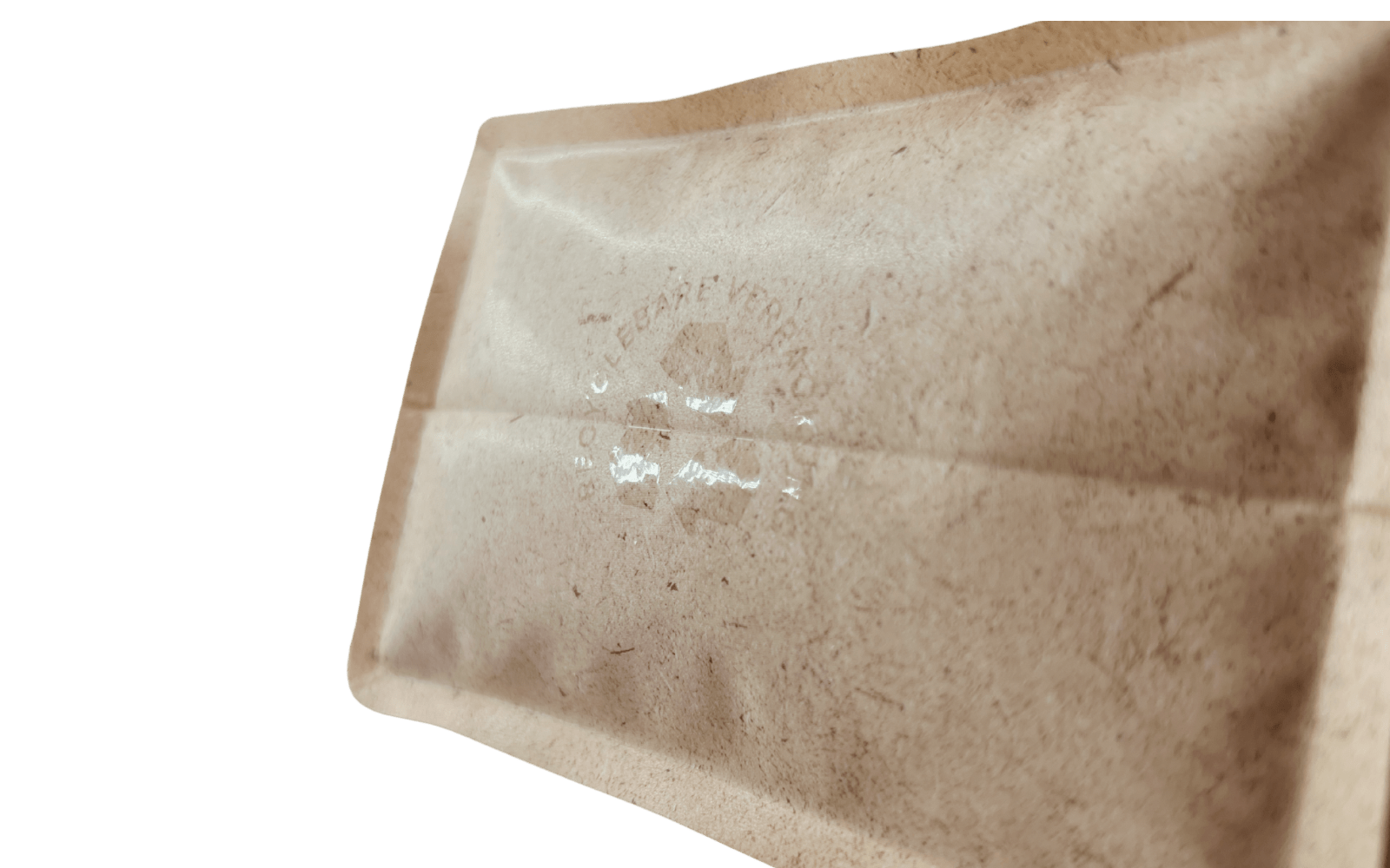 500 Stk. ♺ Kaffeebeutel für 500g in braun Papier - Look, Flachbodenbeutel RECYCLINGFÄHIG inkl. Ventil, Front - Zipper und Aromaschutz, mit Paper - Touch - kaffeeverpackung.com