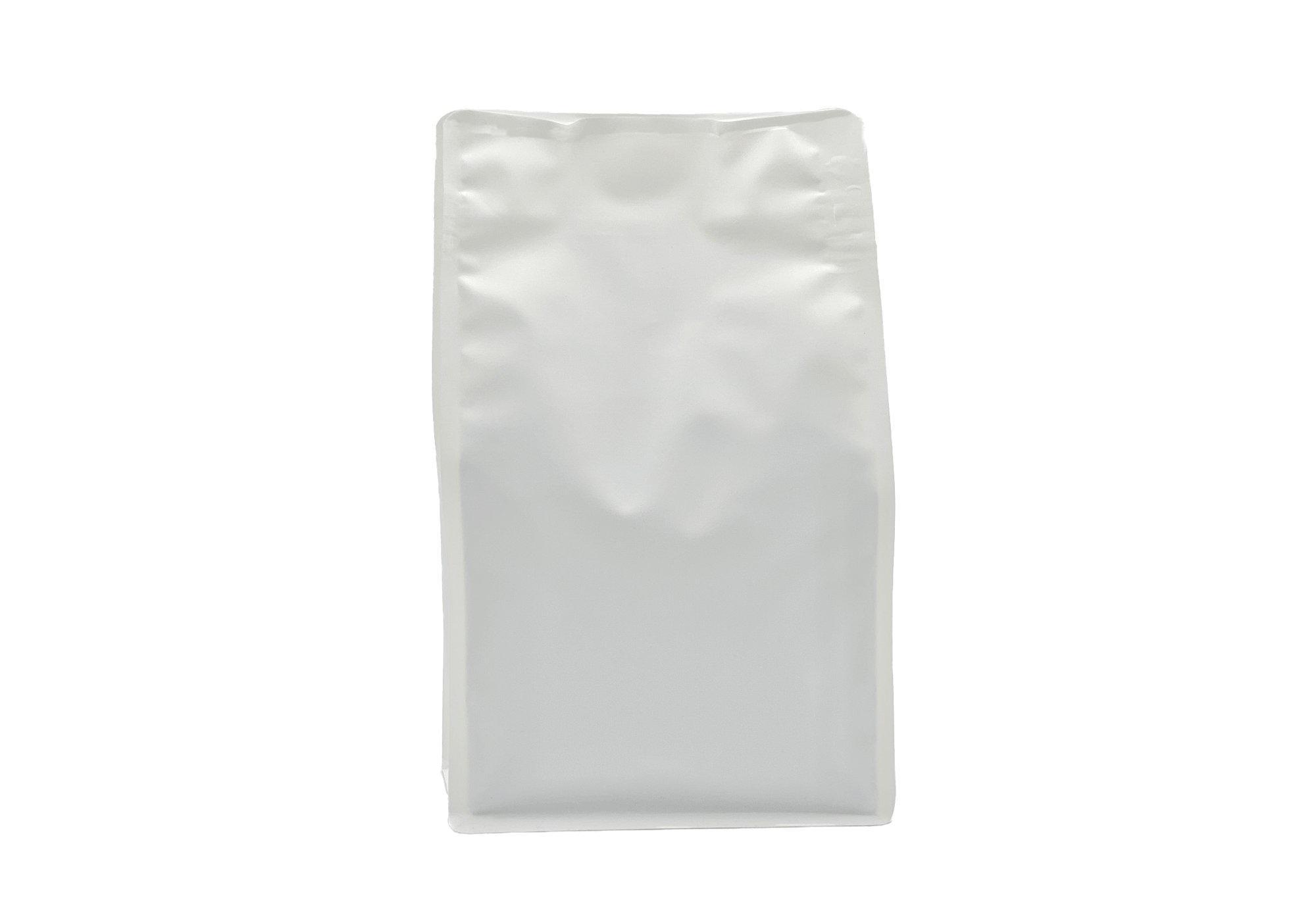 500 Stk. ♺ Kaffeebeutel für 500g in weiss-matt, Flachbodenbeutel RECYCLINGFÄHIG inkl. Ventil, Front-Zipper und Aromaschutz, mit Paper-Touch