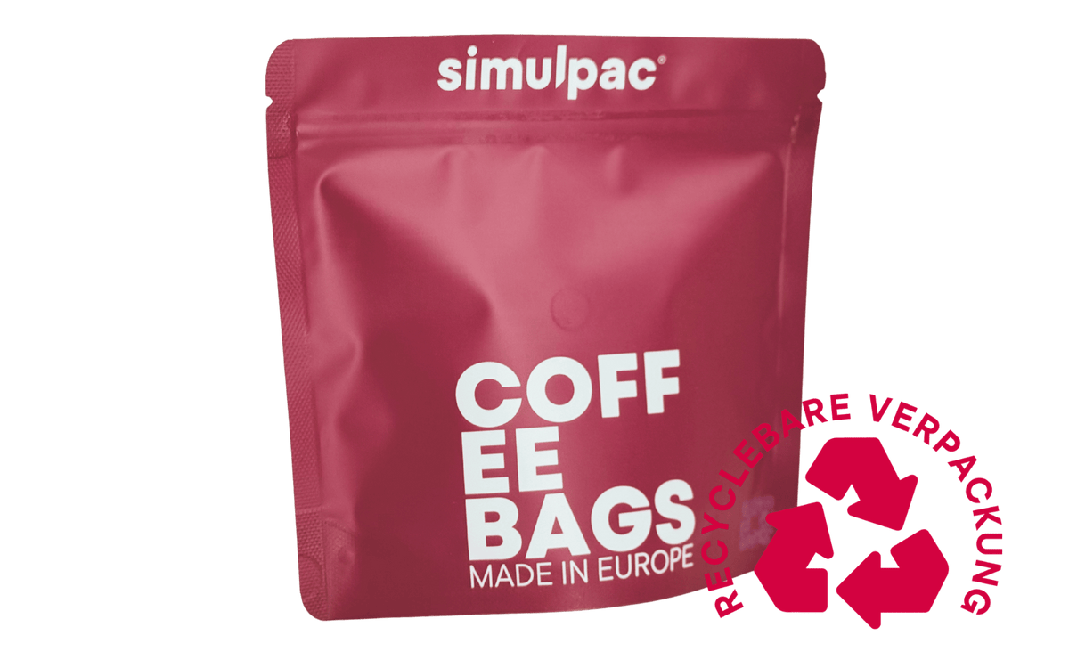 Individuell bedruckte 250g Kaffeebeutel, 3000 Stück MOQ / 0,75€ pro Stück, Digitaldruck - kaffeeverpackung.com - Kaffeebeutel.online.kaufen.