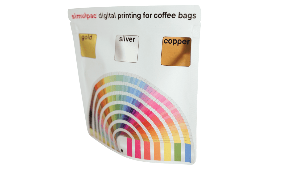 Individuell bedruckte 250g Kaffeebeutel, 3000 Stück MOQ / 0,75€ pro Stück, Digitaldruck - kaffeeverpackung.com - Kaffeebeutel.online.kaufen.