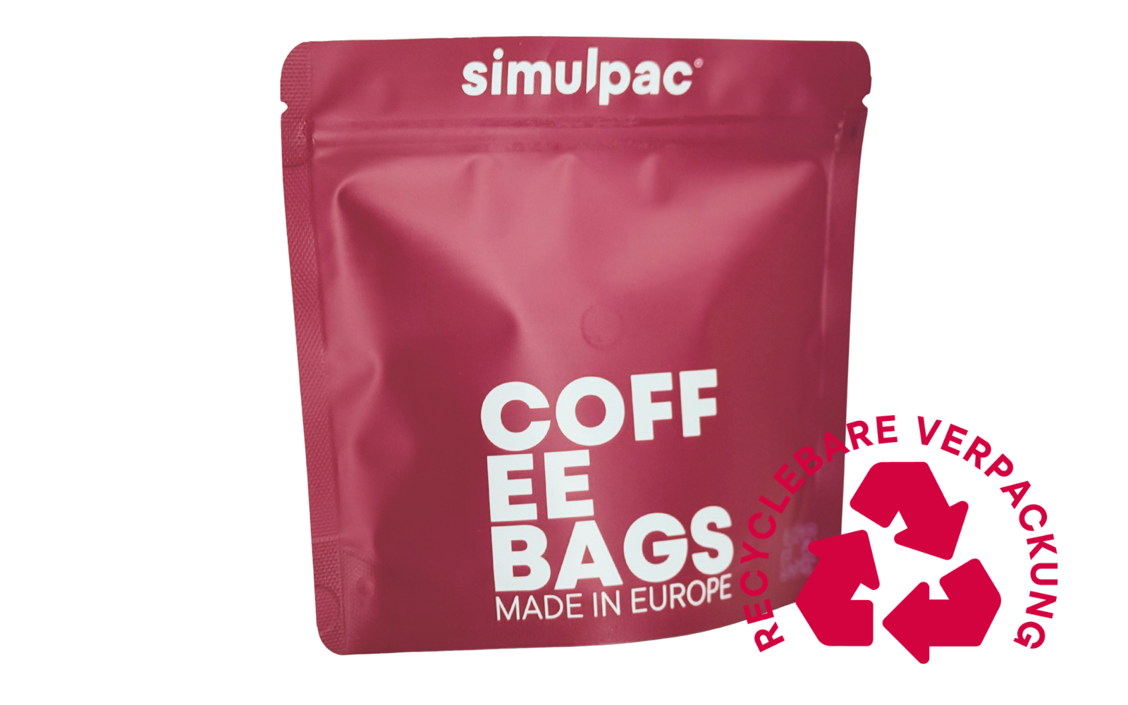 Invididuell bedruckte 250g Kaffeebeutel, 3000 Stück MOQ / 0,75€ pro Stück, Digitaldruck