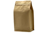 500 St. Kaffeebeutel Flachbodenbeutel aus Kraftpapier inkl. Ventil, Front Zipper und Aromaschutz - kaffeeverpackung.com