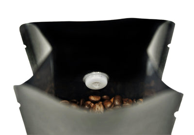 500 St. Kaffeebeutel Flachbodenbeutel aus Kraftpapier inkl. Ventil und Aromaschutz - kaffeeverpackung.com