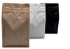 500 Stk. ♺ Kaffeebeutel Flachbodenbeutel RECYCLINGFÄHIG inkl. Ventil, Front-Zipper und Aromaschutz, mit Paper-Touch - kaffeeverpackung.com