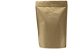500 Stk. Kaffeebeutel Standbodenbeutel/Doypack aus Kraftpapier inkl. Ventil und Zipper - kaffeeverpackung.com