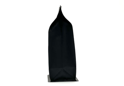 1.000 St. Kaffeebeutel Flachbodenbeutel aus Kraftpapier schwarz inkl. Ventil, Front Zipper und Aromaschutz